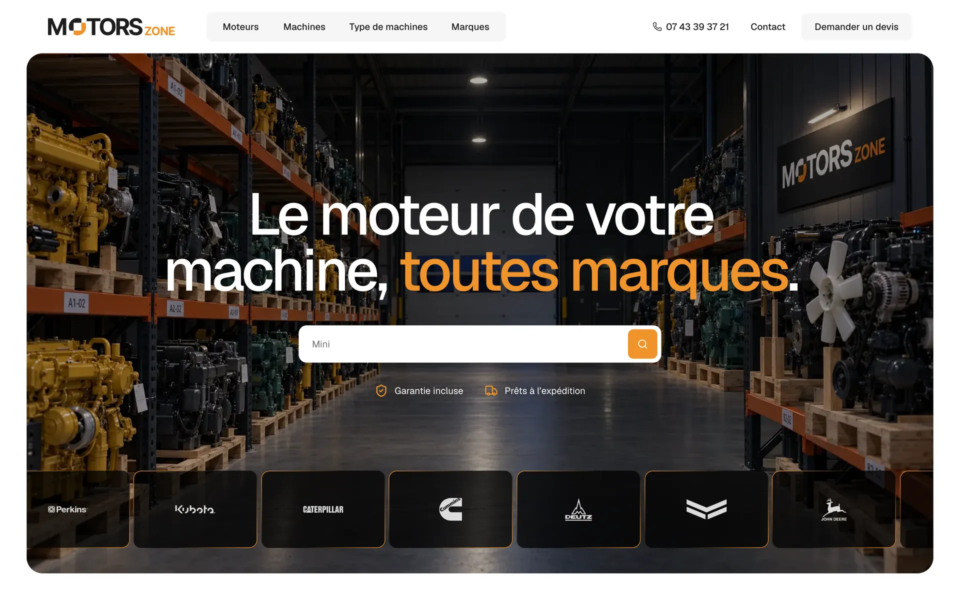 Capture du site Motors Zone